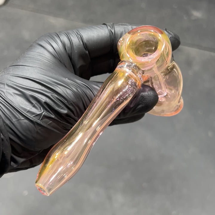 Fumed Hammer Bubbler Glass Pipe Mary Jane's Glass