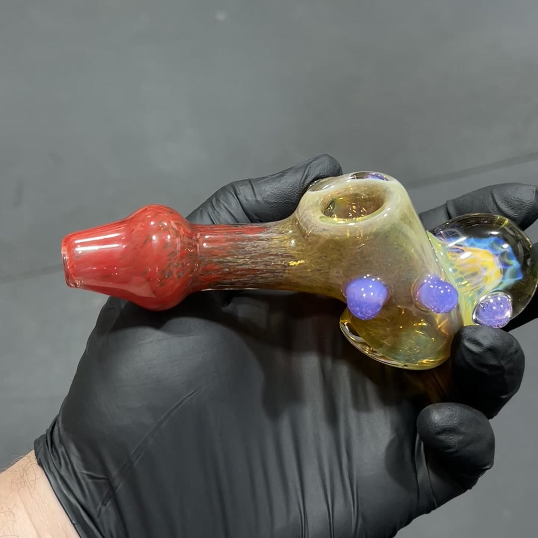 Frit Honeycomb Hammer Glass Pipe Catfish Glass