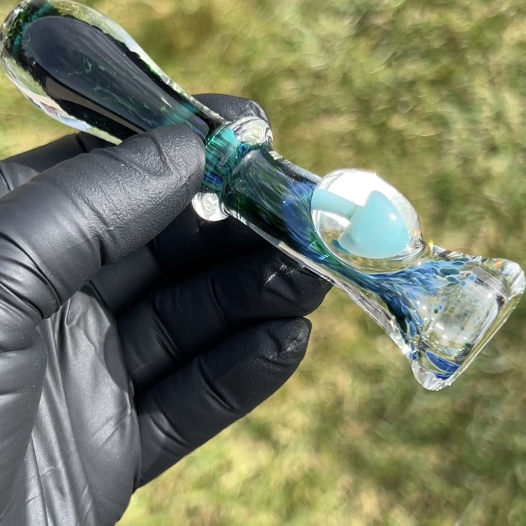 Mushroom Chillum Glass Pipe Beezy Glass