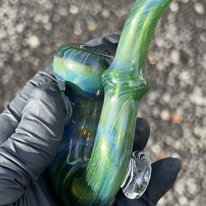 Forest Magic Mushroom Sherlock Glass Pipe Beezy Glass