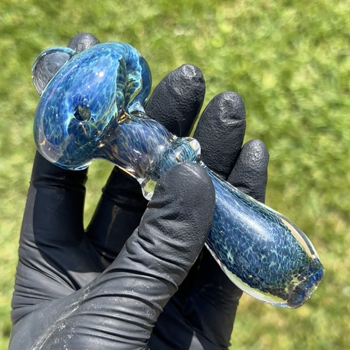 Blue Frit Pipe Glass Pipe Beezy Glass