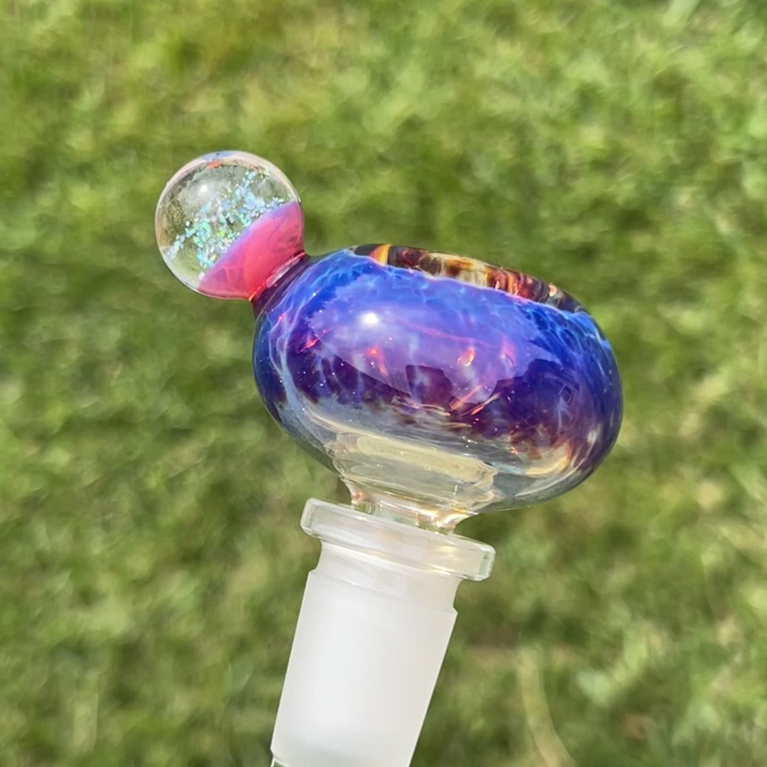 14mm Purple Nebula Pull Slide Accessory Tako Glass