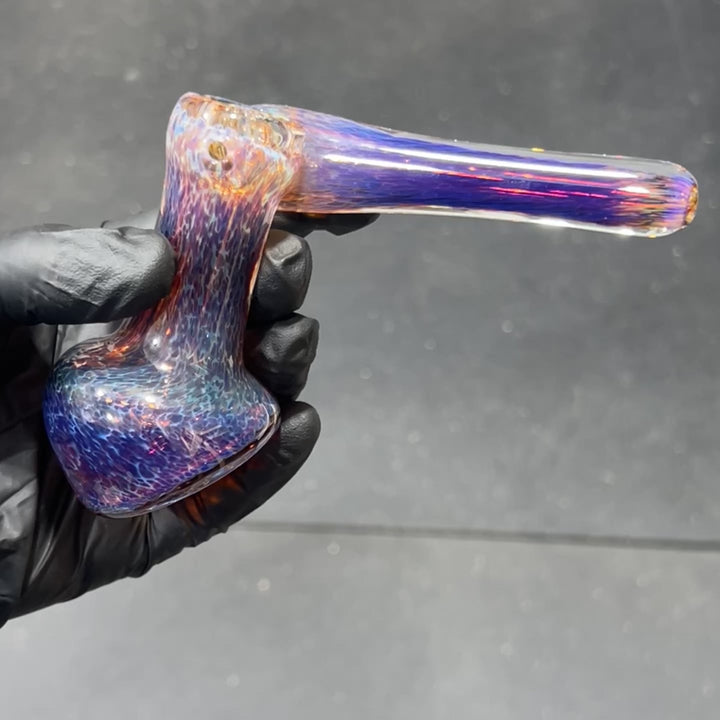 Thick Purple Sidecar Bubbler Glass Pipe Chuck Glass