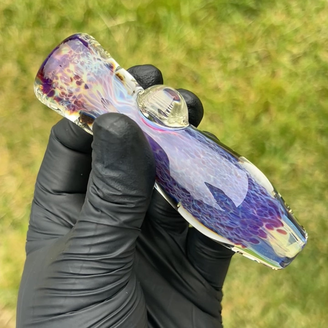 Purple Nebula Chillum Glass Pipe Tako Glass