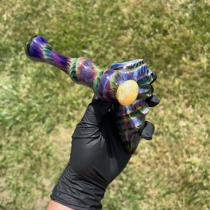 Purple Tie Dye Sidecar Bubbler