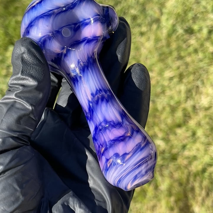 Purple Staircase Spoon Glass Pipe Jedi Glassworks