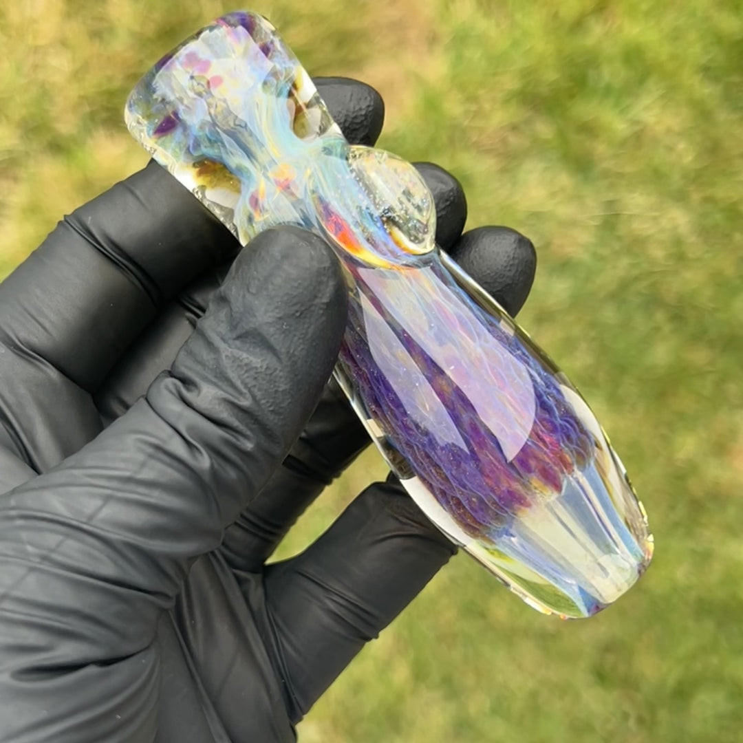 Purple Ghost Chillum Glass Pipe Tako Glass