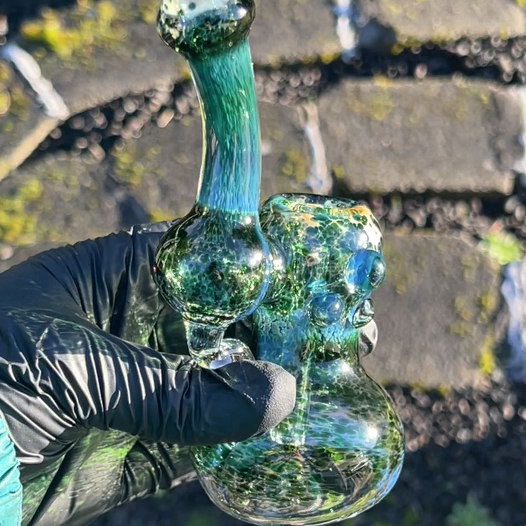 Smooth as Frit Bubbler Glass Pipe Sable Haze