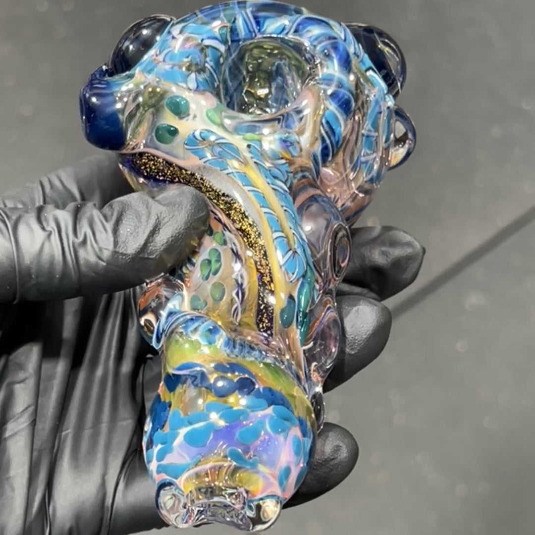 Molten Thick and Twisted Pipe Glass Pipe Molten Imagination