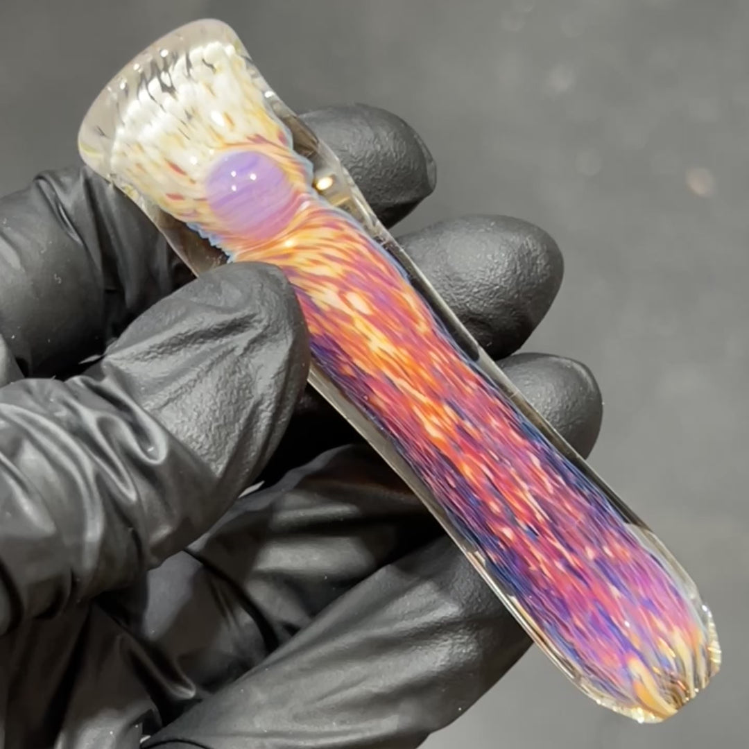 Thick Striking Purple Chillum & Case Combo Glass Pipe Chuck Glass