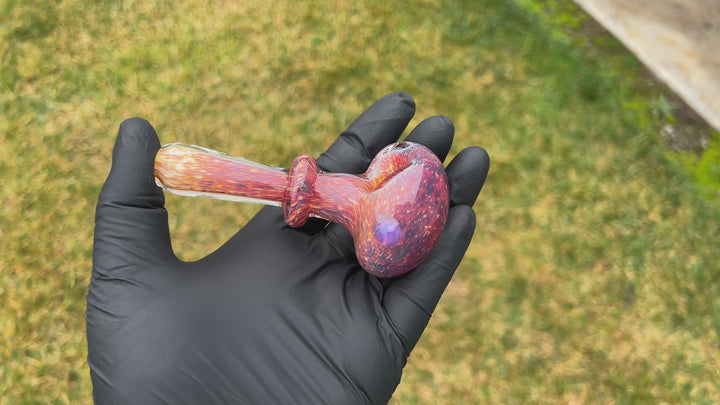 Thick Striking Purple Pipe Glass Pipe Chuck Glass