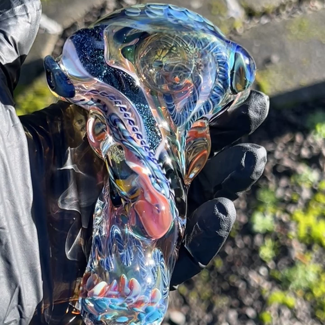 Molten Thick and Twisted Pipe Glass Pipe Molten Imagination