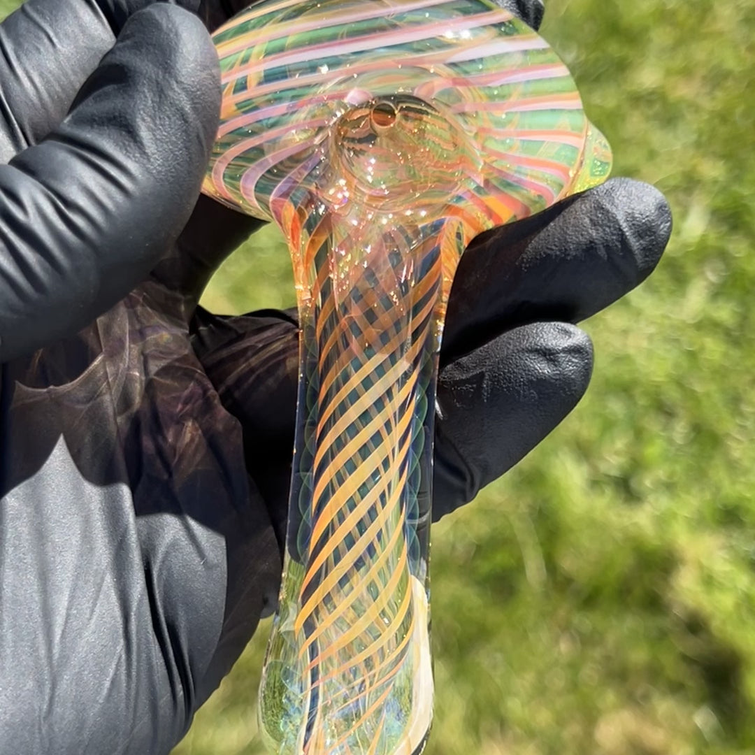 Thick Fume Pipe Green Slyme Marble