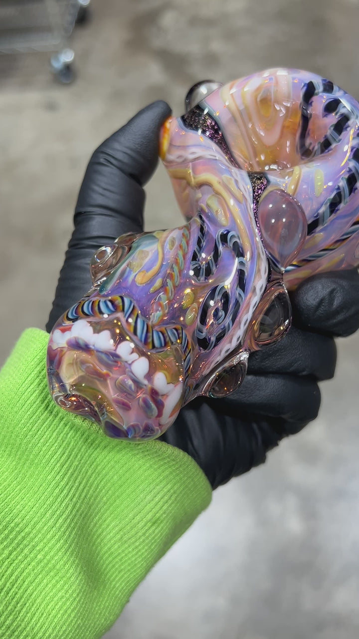 Molten Thick and Twisted Pipe Glass Pipe Molten Imagination