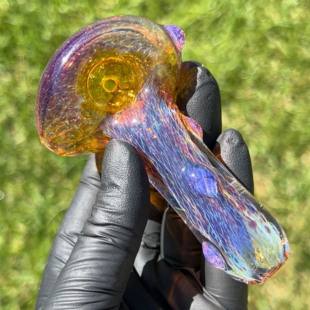 Thick Purple Pipe Glass Pipe Chuck Glass