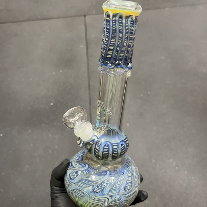 11" Double Bubble Color Rake Bong