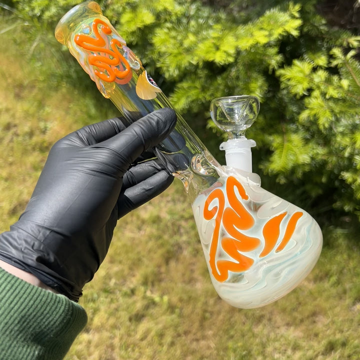 9.5" Fumed Twist Beaker Bong