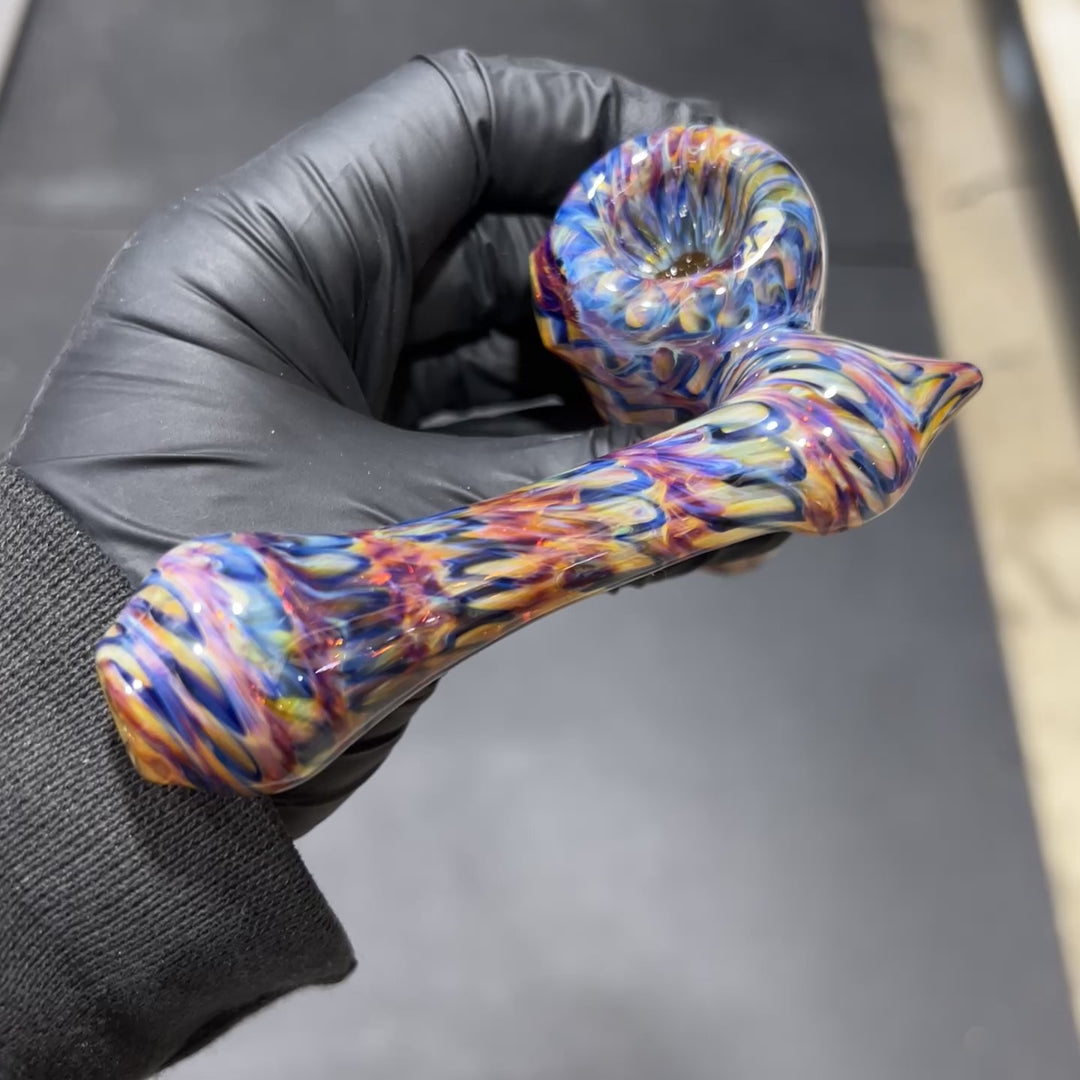 Jedi Multi-Color Sidecar Bubbler Glass Pipe Jedi Glassworks