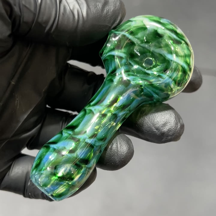 Exp Green Pocket Pipe & Case Combo Glass Pipe Jedi Glassworks