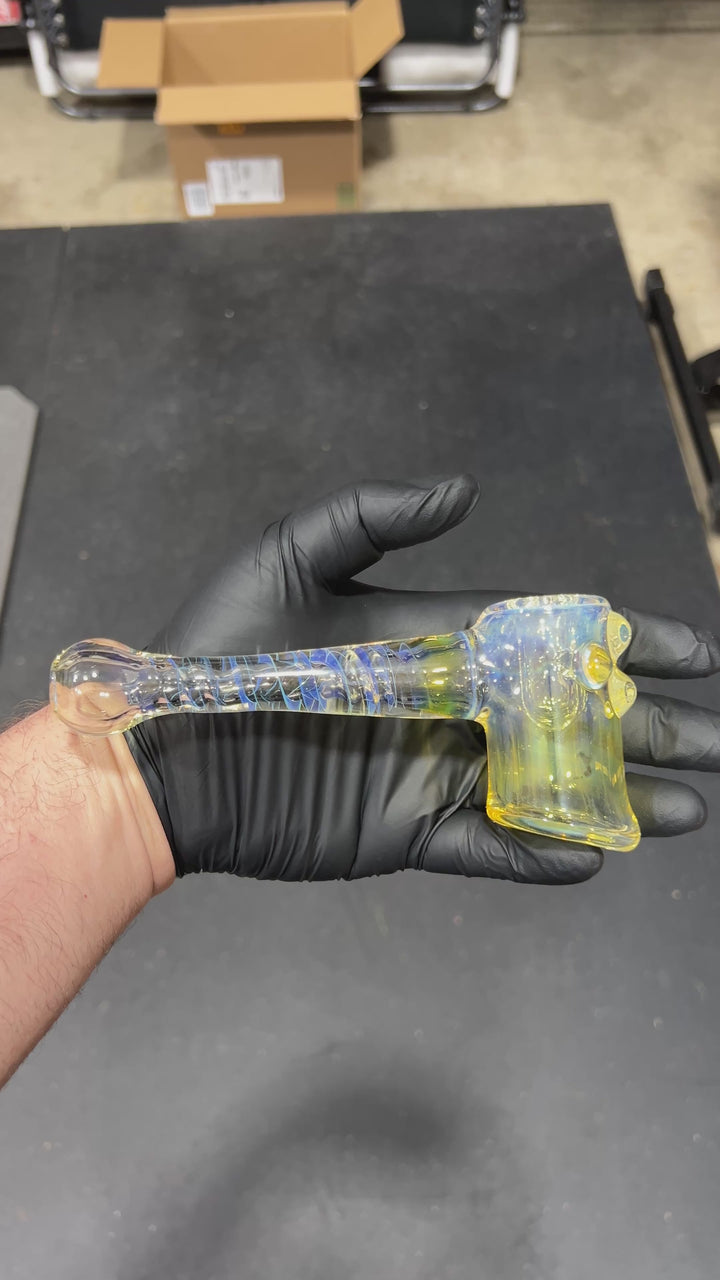 Gold Fumed Hash Hammer Glass Pipe Crondo Glassics