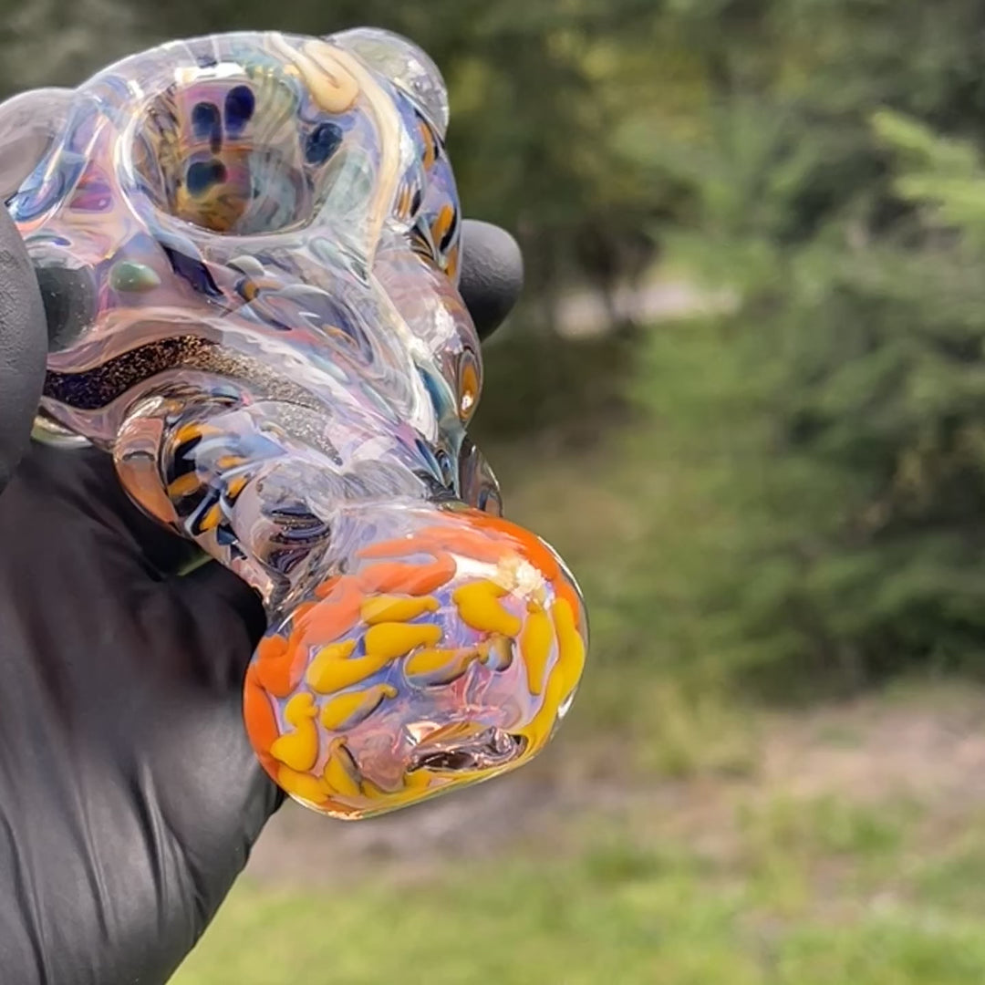 Molten Thick and Twisted Pipe Glass Pipe Molten Imagination