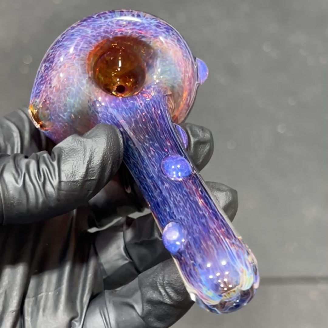 Thick Purple Pipe Glass Pipe Chuck Glass