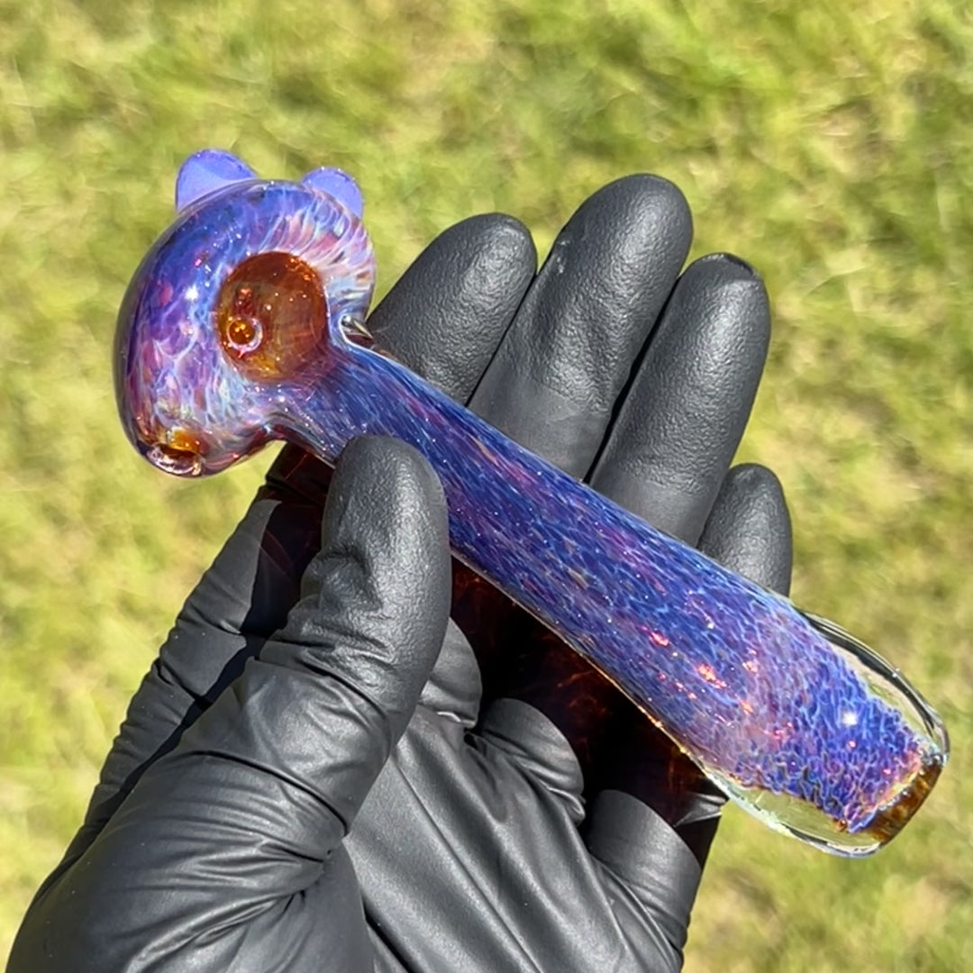 Purple Magic Marble Pipe Glass Pipe Beezy Glass