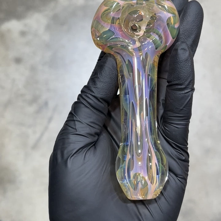 Large Ghost Flame Pipe Glass Pipe Tiny Mike