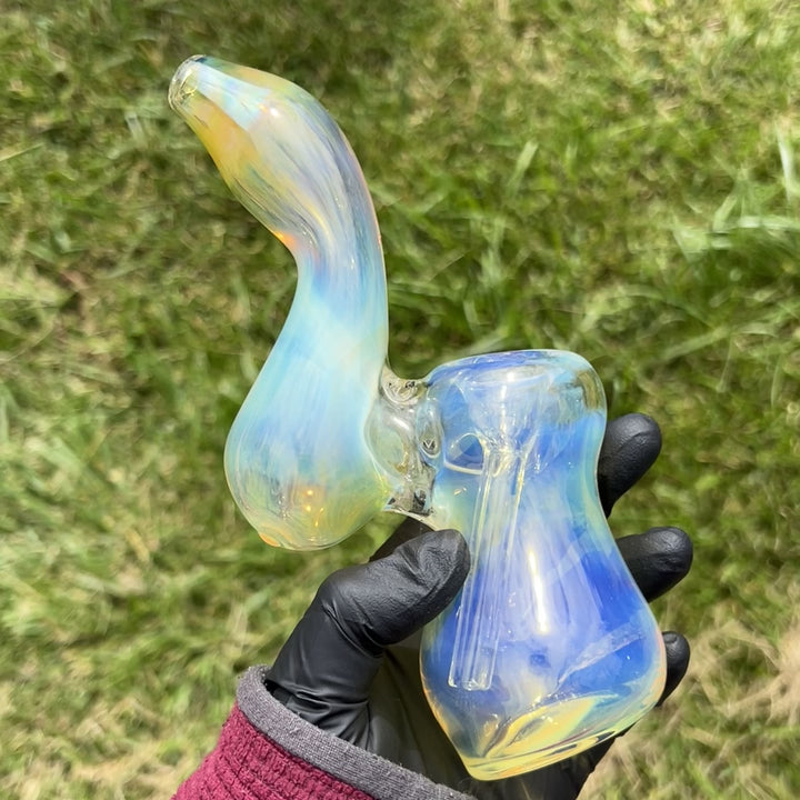 Fumed Bubbler Glass Pipe Mary Jane's Glass