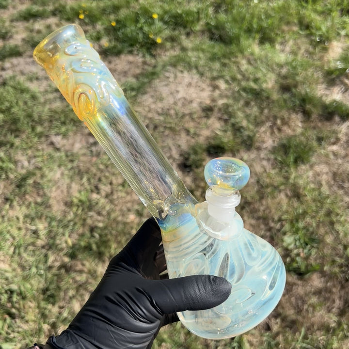 9" Fumed Twist Beaker Bong