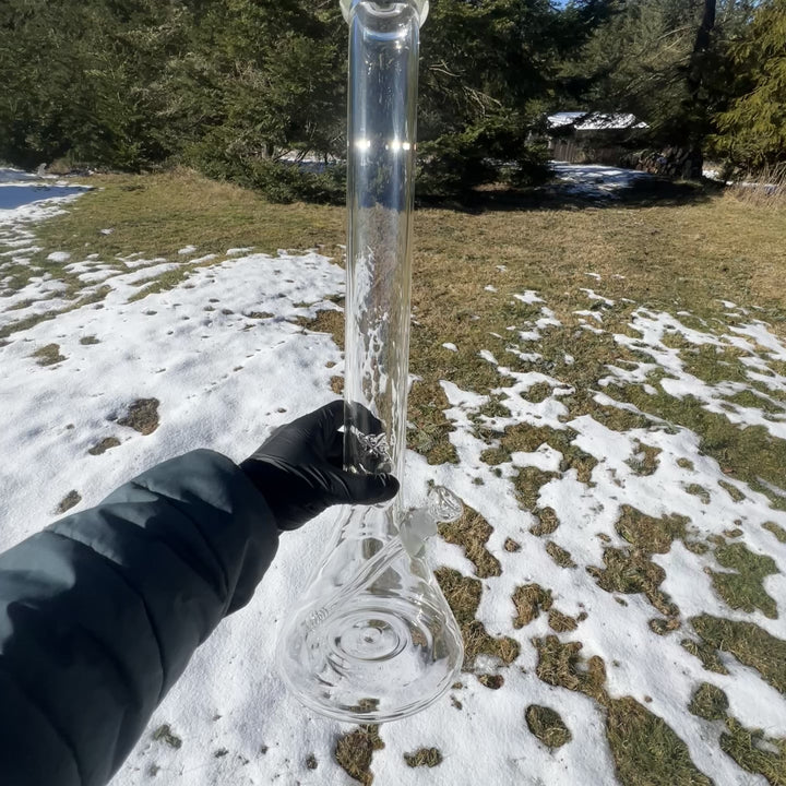 20" Beaker Bong Glass Pipe Mary Jane's Glass