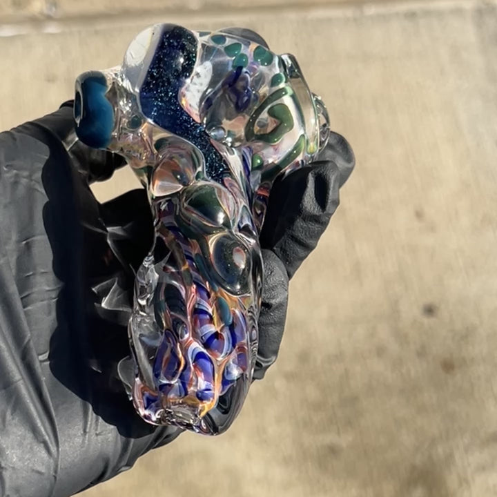 Molten Twisted Chaos Spoon Glass Pipe Molten Imagination