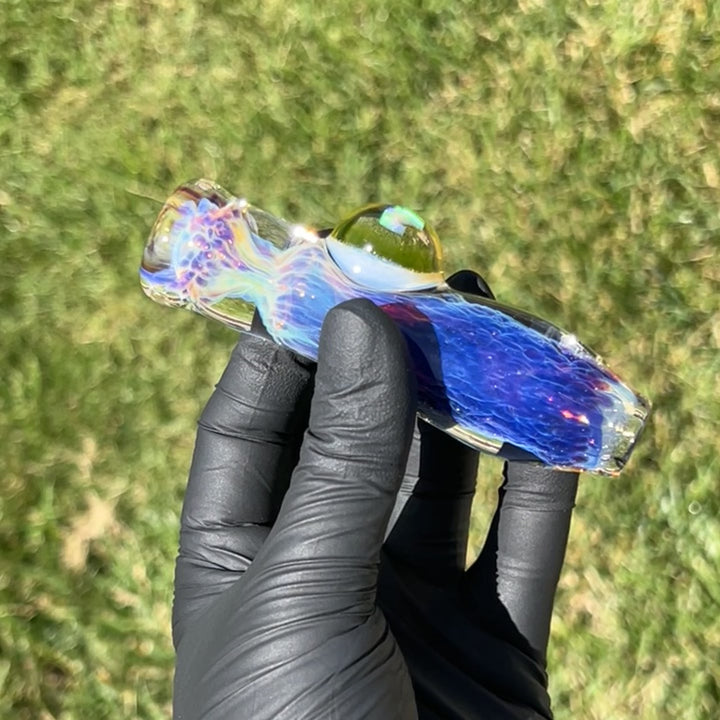 Purple Nebula Chillum Ion Moon Opal Glass Pipe Tako Glass