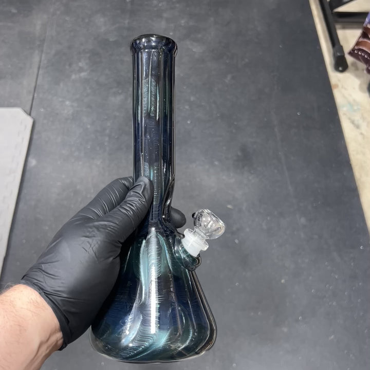 11" Sea Ice Beaker Bong Glass Pipe Mary Jane's Glass