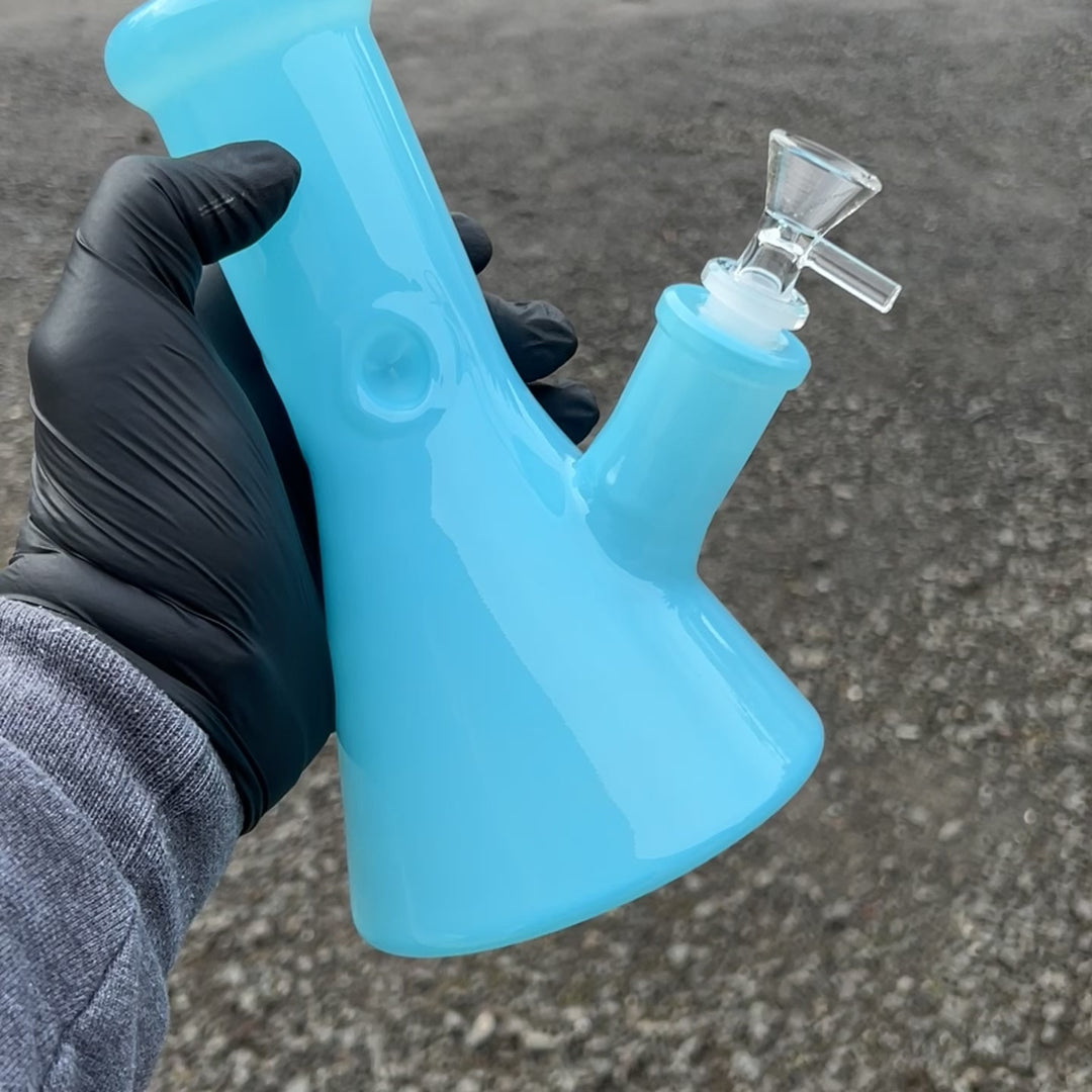 Bright Blue 8.5" Thick 9 mm Bong