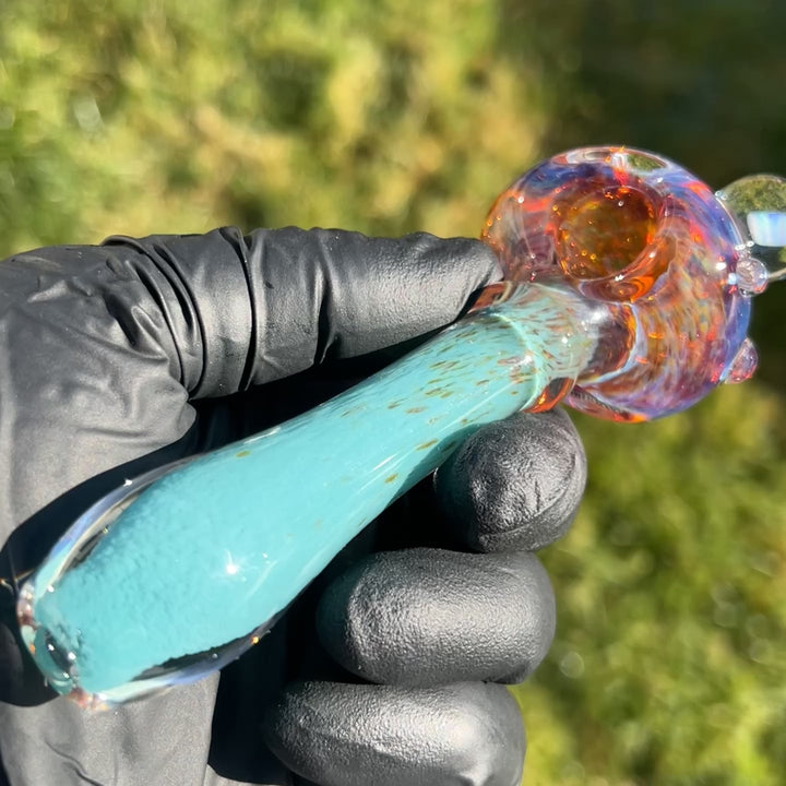 Blue Opal Pipe Glass Pipe Beezy Glass