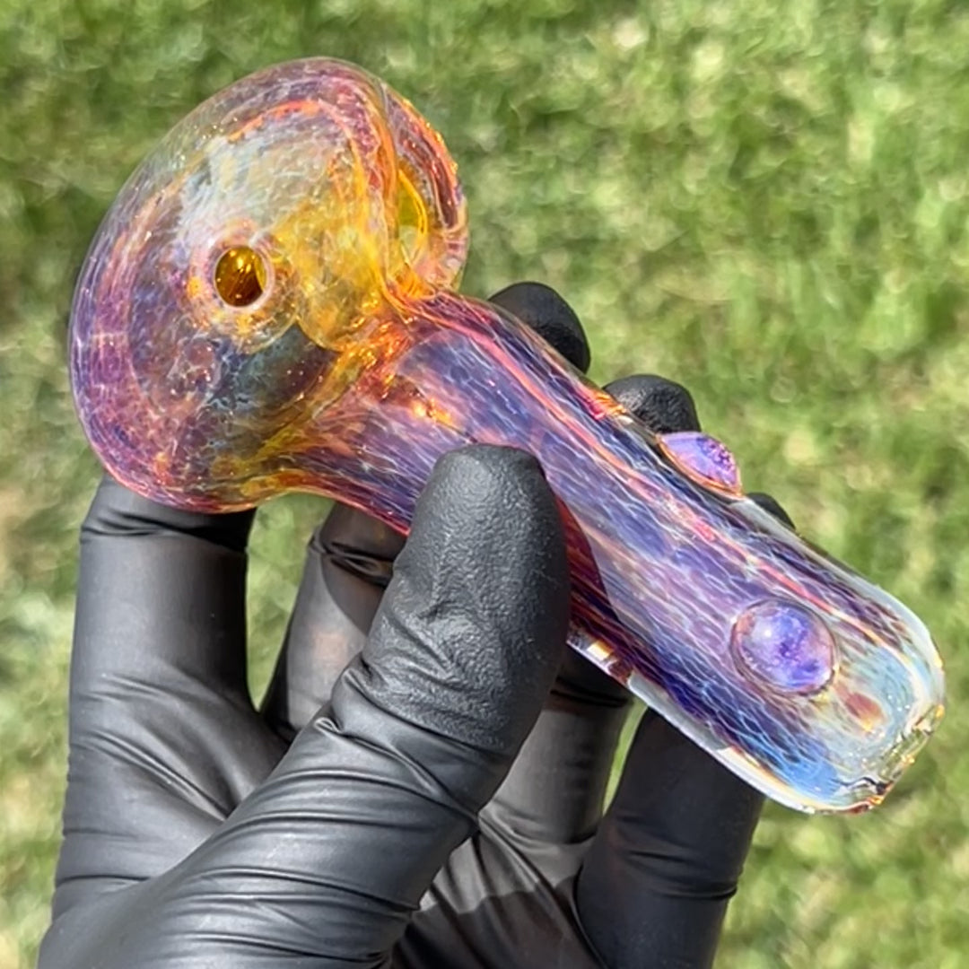 Thick Purple Pipe Glass Pipe Chuck Glass