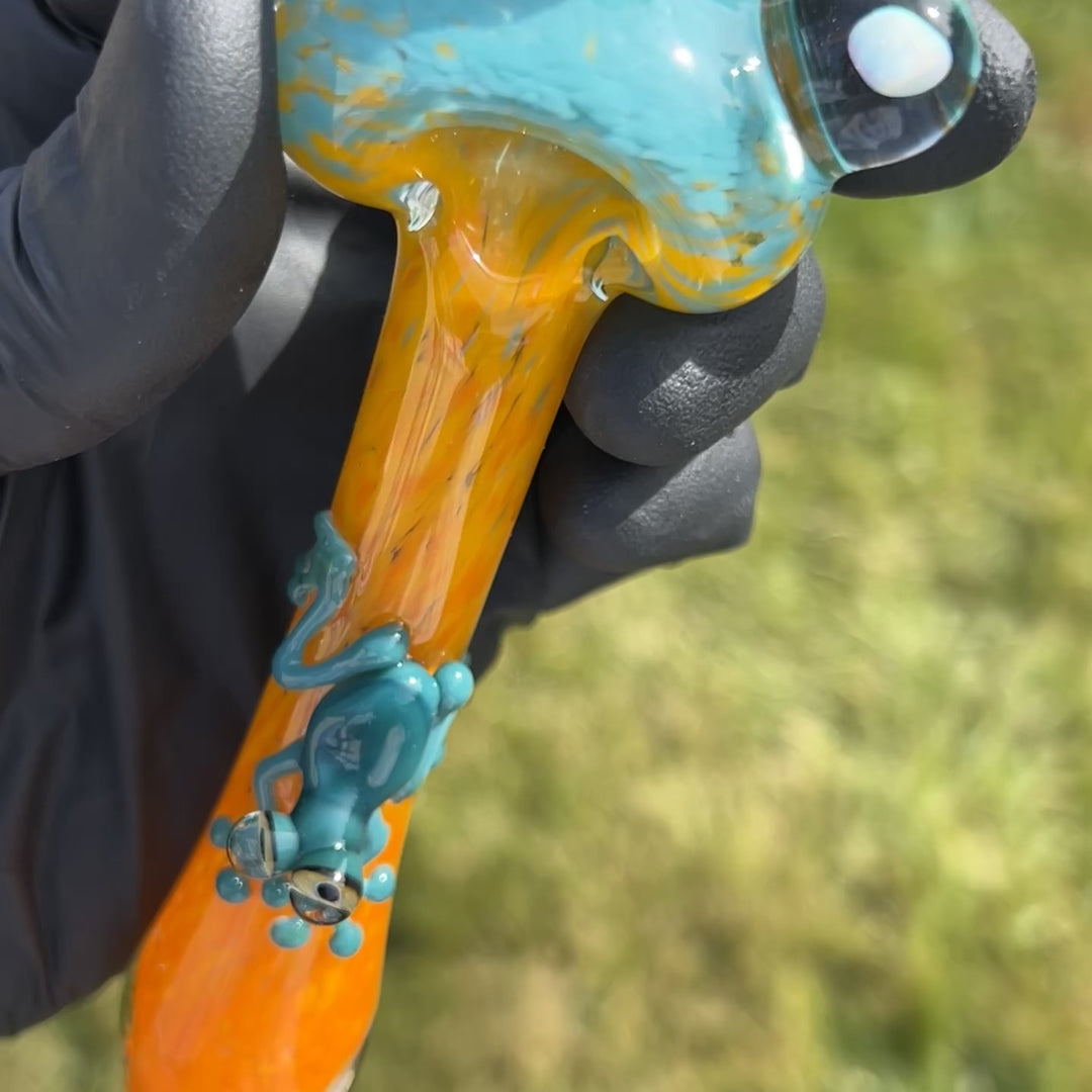 Fancy Opal Frog Spoon Glass Pipe Beezy Glass