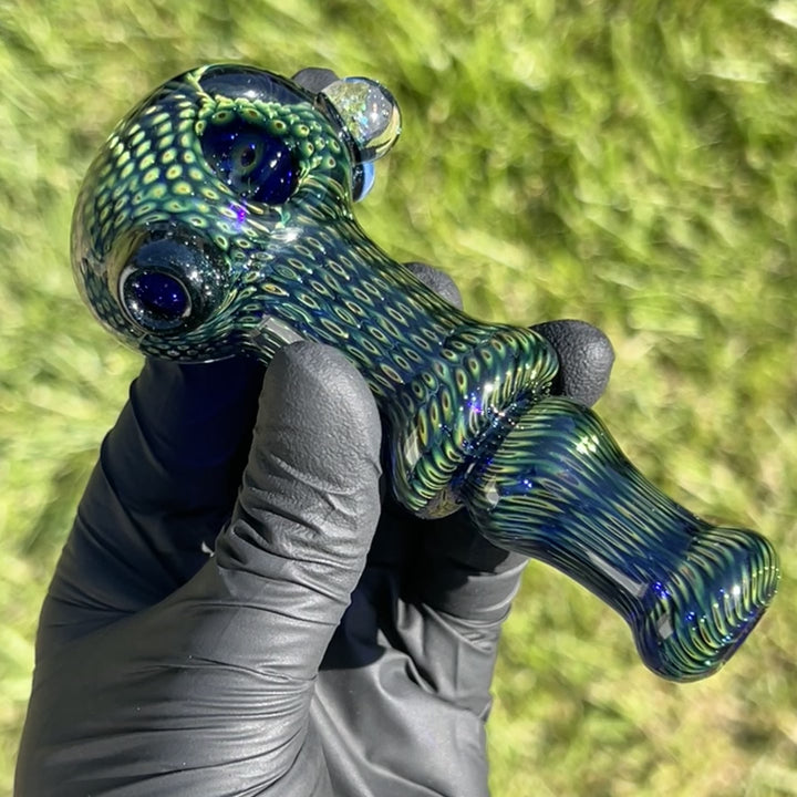 Snakeskin Spoon Large Glass Pipe Firekist Glass