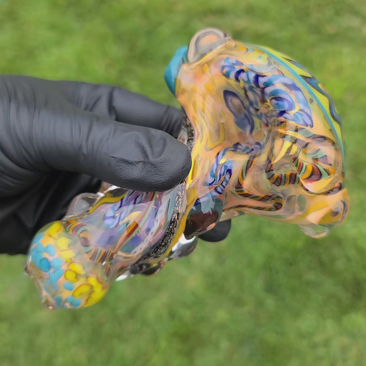 Molten Thick and Twisted Pipe