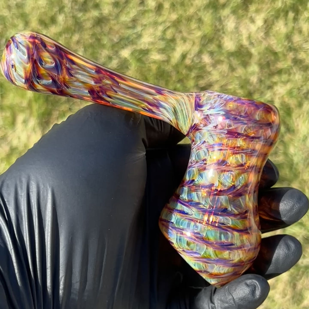 Multi-Color Hammer Bubbler Glass Pipe Jedi Glassworks