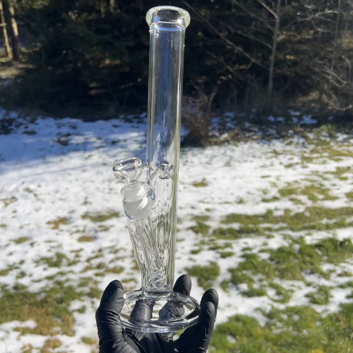 11" Straight Bong Glass Pipe Mary Jane's Glass