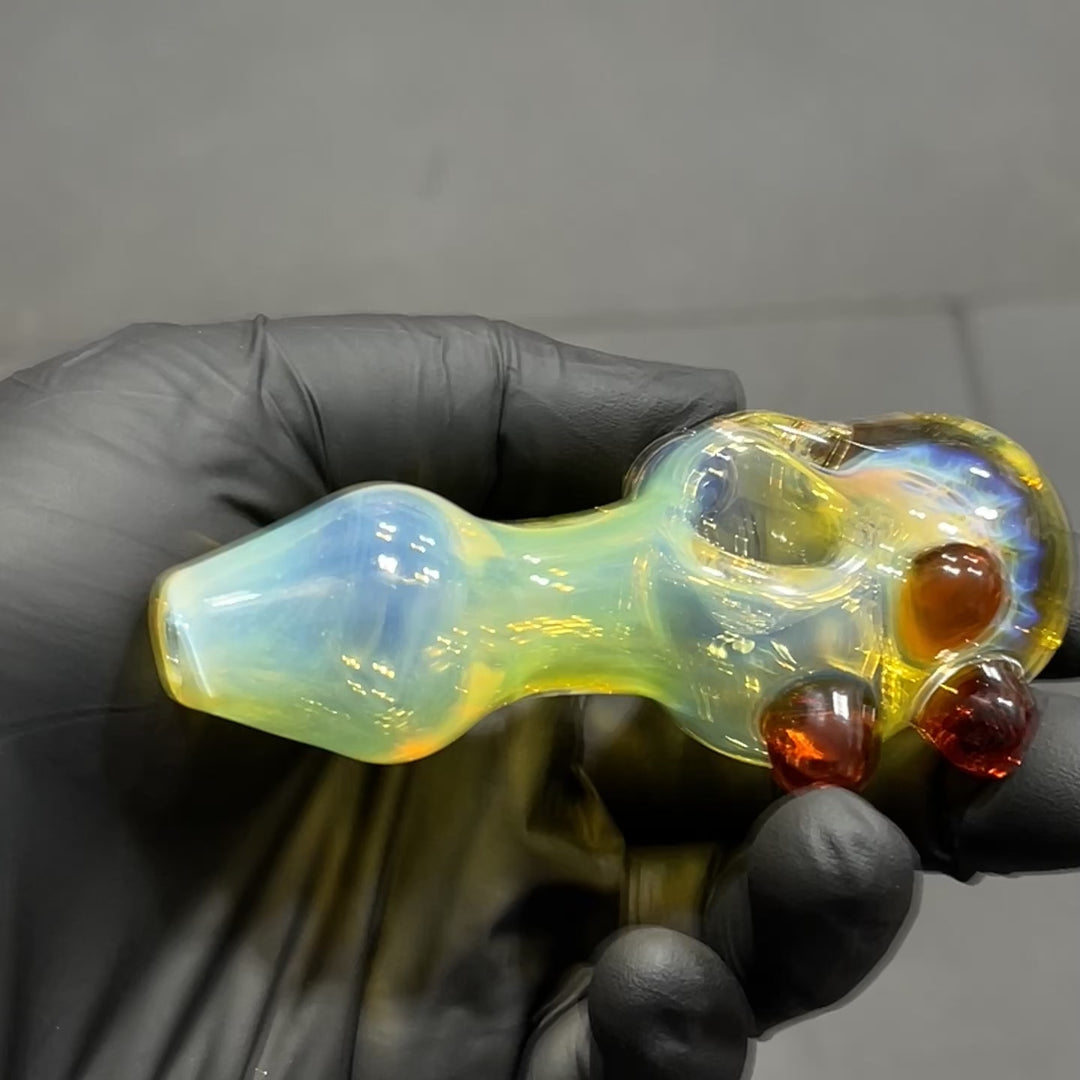 Fumed Honeycomb Spoon Glass Pipe Catfish Glass