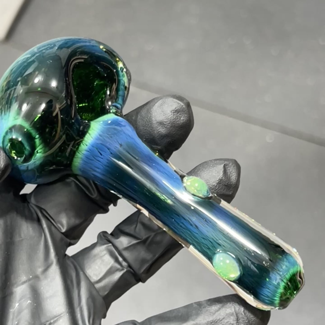 Thick Exp Green Pipe Glass Pipe Chuck Glass