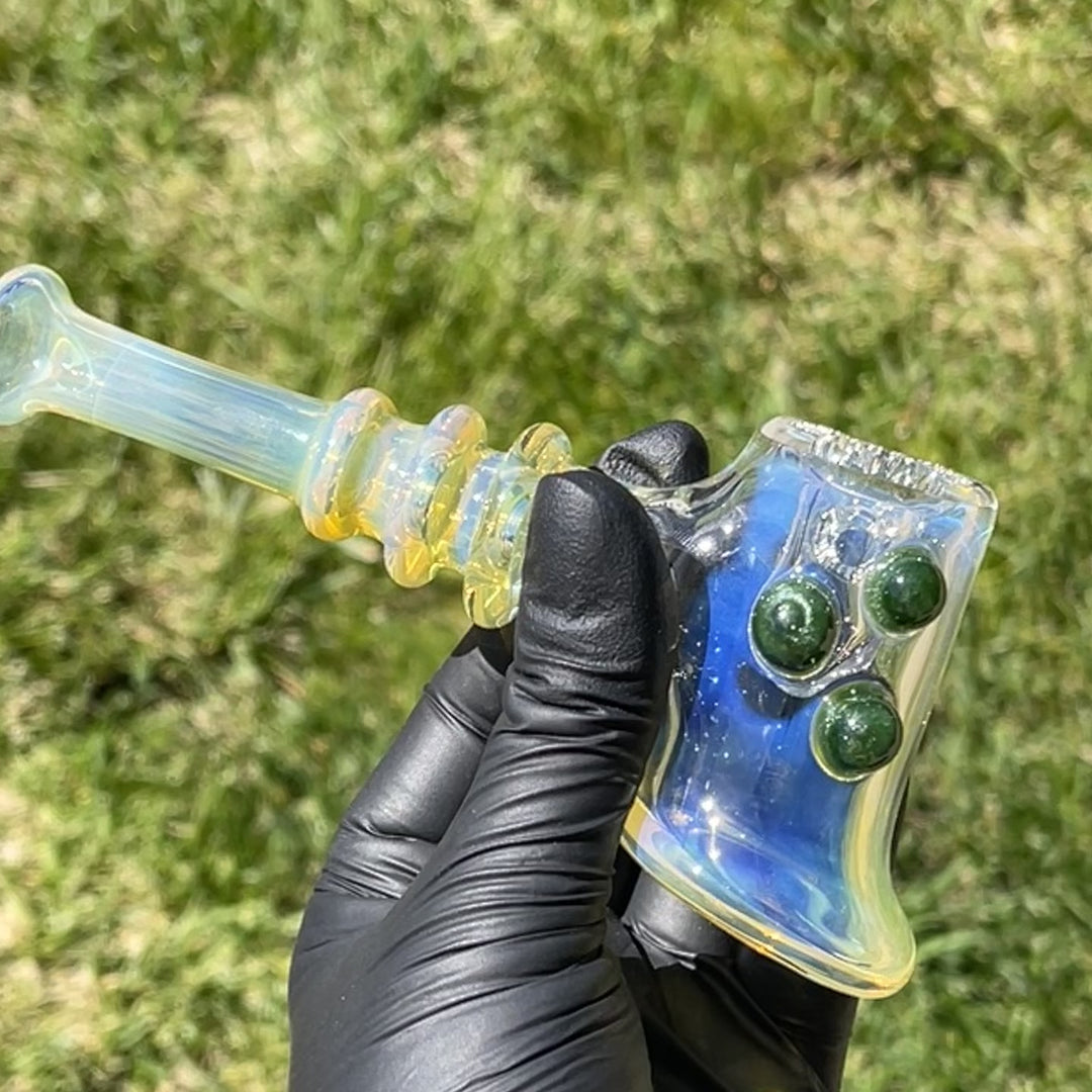 Silver Fumed Hash Hammer Glass Pipe Crondo Glassics