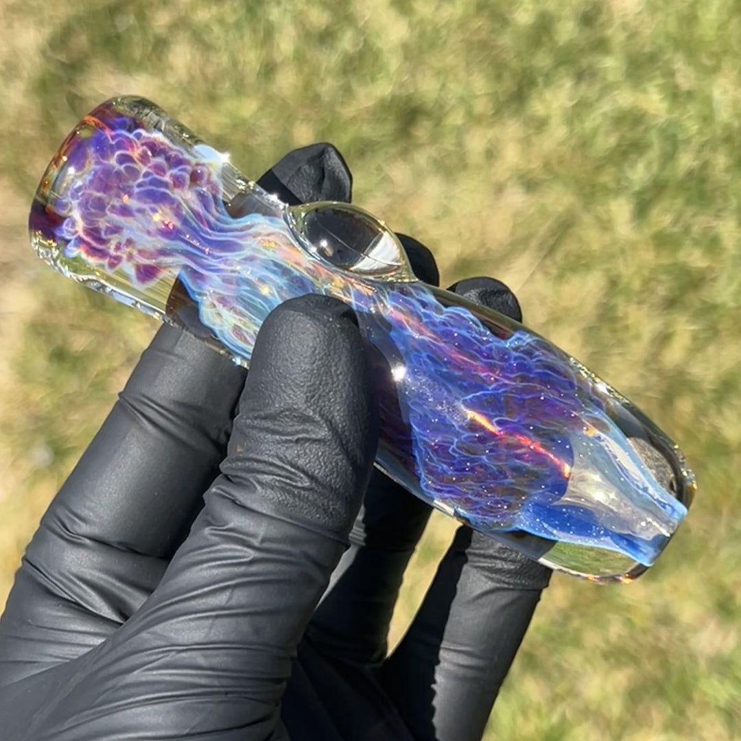 Purple Ghost Chillum Glass Pipe Tako Glass