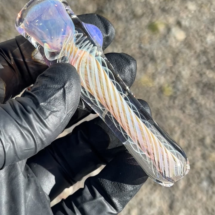 Thick Fume Chillum + Case Combo Glass Pipe Chuck Glass