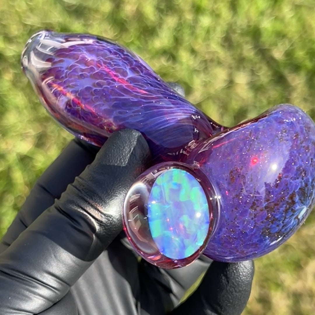 Purple Plasma Pipe with Opal Coin