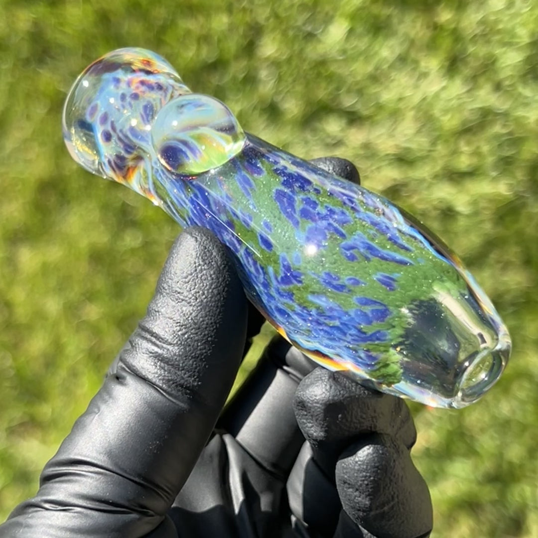 Purple Haze Sparkle Chillum Glass Pipe Tako Glass