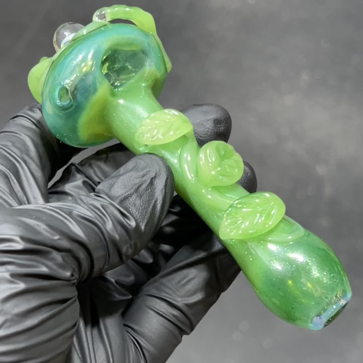 Creeping Vine Opal Pipe Glass Pipe Beezy Glass